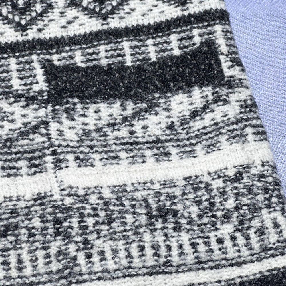 Lucky Brand Float Jacquard Open Front Cardigan Sweater Women's Size Large - Picture 9 of 16